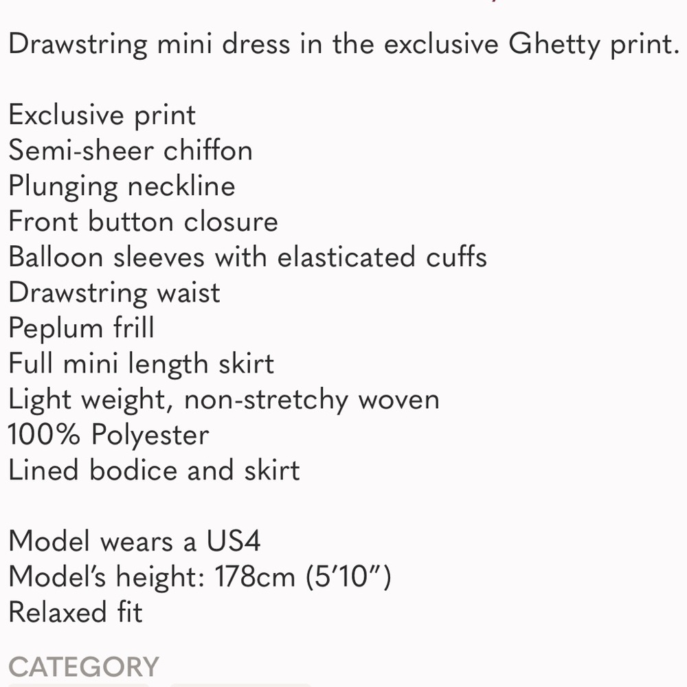 Shona Joy Ghetty Balloon Sleeve Mini Dress - Picture 5 of 8